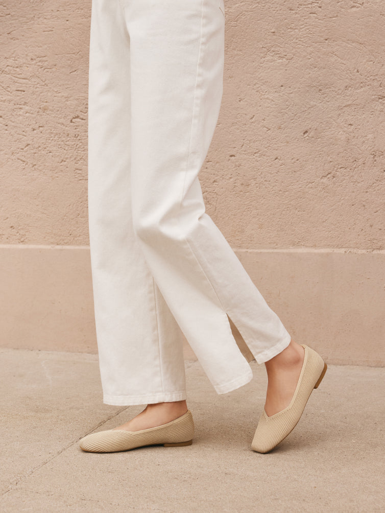 Square-Toe Flats