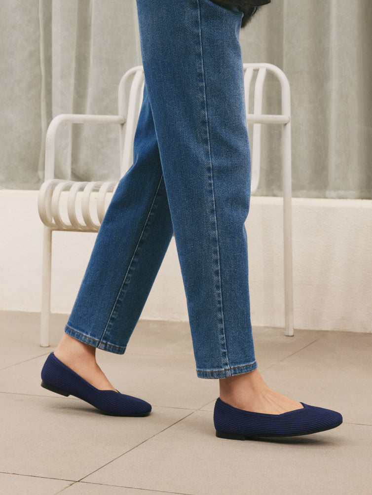 Square-Toe Flats